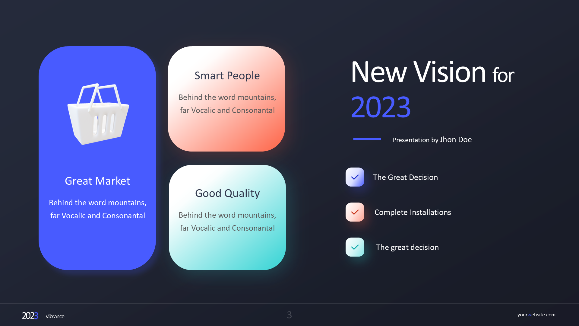 Vision Mission Dark slide 3